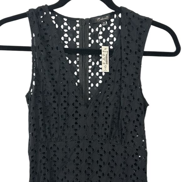 Madewell Eyelet V-Neck Maxi Dress Black Women’s Sizes 6 - Picture 6 of 15